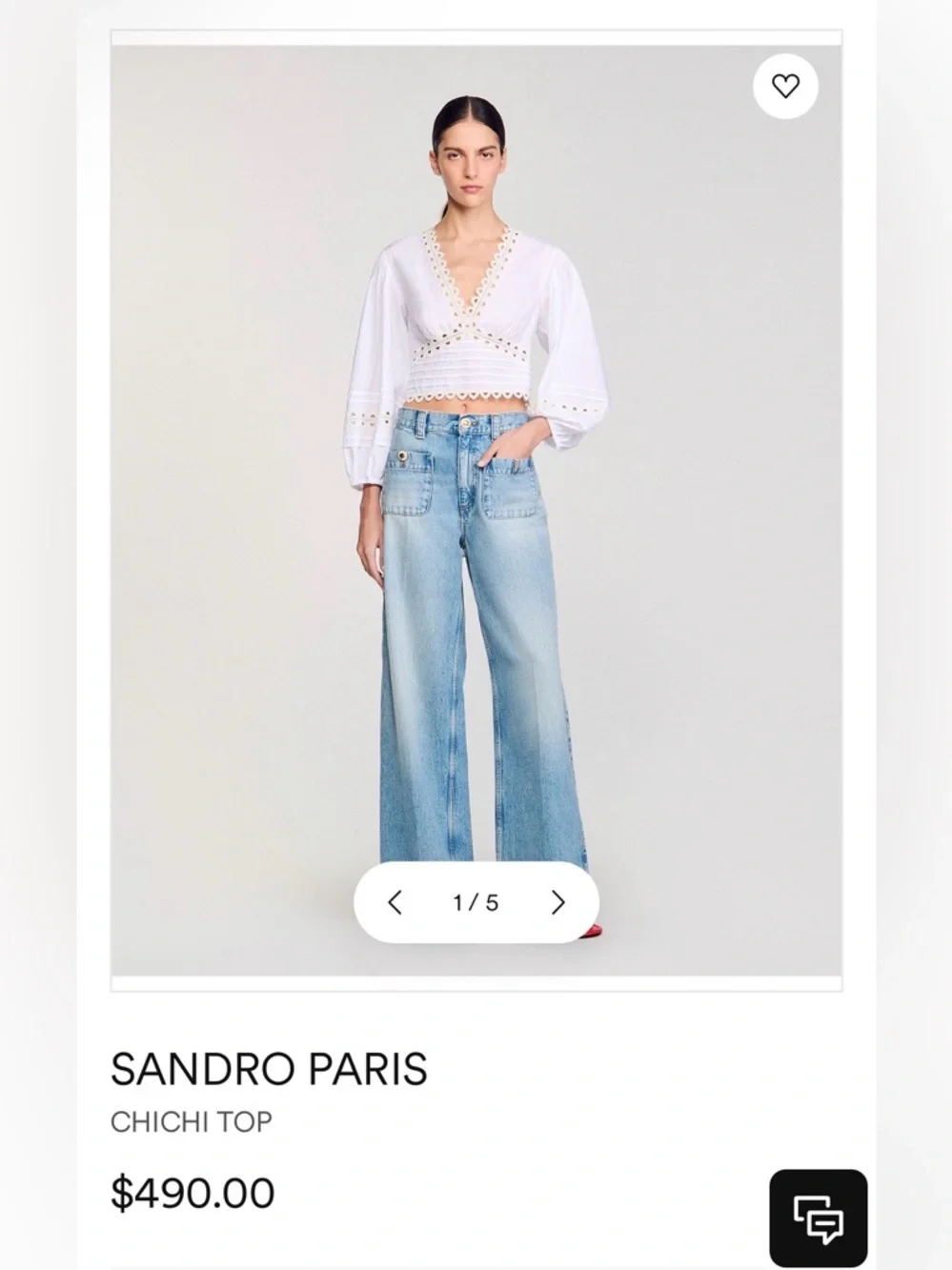 Sandro Lace Chichi Blouse - Picture 4 of 10